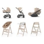 Cybex Set Nascita Neonato Trio Balios S Lux e Click & Fold 4 in 1
