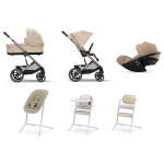 Cybex Set Nascita Neonato Trio Balios S Lux e Lemo 4 in 1