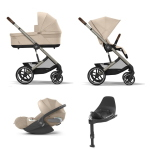 Cybex 4 in 1 Balios Almond Beige con Cloud T i-Size Plus e Isofix
