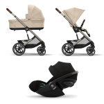 Cybex Trio Balios S lux Almond Beige con Cloud G i-Size