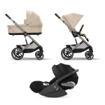 Cybex Trio Balios S Lux TPE Almond Beige con Cloud T I-Size