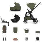 Venicci 4 in 1 Tila Olive con Tiago Black e Isofix