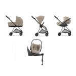 Cybex Mios 4 in 1 Cozy Beige-Matt Black con Cloud T e Isofix