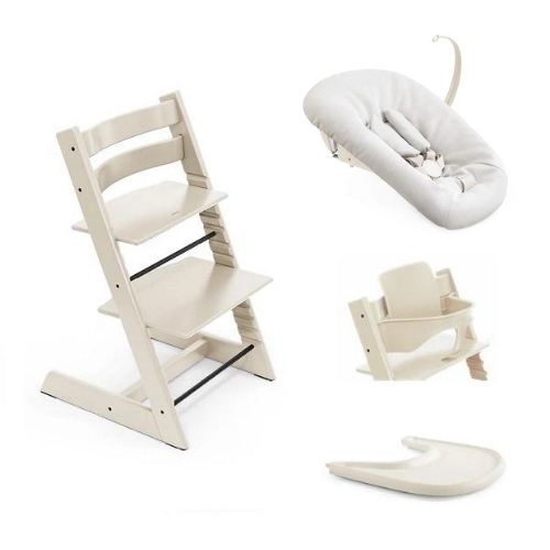 Stokke Seggiolone per neonati Tripp Trapp 4 in 1 Vanilla White