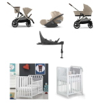Kit Nascita Cybex Gazelle 4 in 1 Almond Beige e Culla evolutiva Glam 9x1