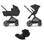 Cybex Trio Eos Lux BLK Moon Black con Cloud G i-Size