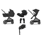 Cybex 4 in 1 Eos Lux BLK Moon Black con Cloud G Plus I-Size e Isofix
