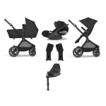 Cybex 4 in 1 Eos Lux Moon Black con Cloud T i-Size e Isofix