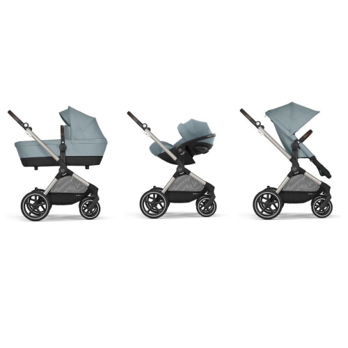 Cybex Trio EOS LUX Stormy Sky Blue con Cloud G Plus i-Size