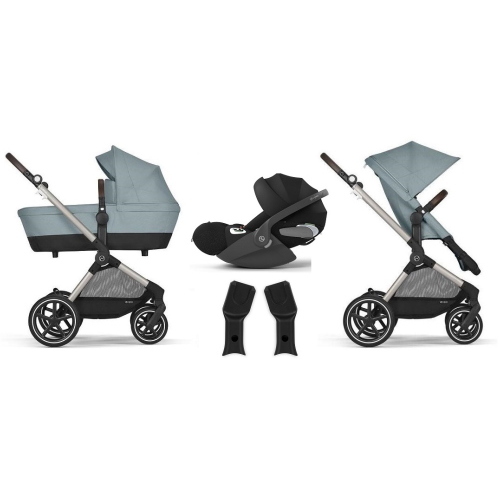 Cybex Trio EOS LUX Stormy Sky Blue con Cloud T i-Size