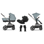 Cybex Trio EOS LUX Stormy Sky Blue con Cloud G Plus i-Size