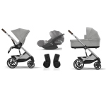 Cybex Trio Balios S Lux SLV Stone Grey con Cloud T Plus I-Size