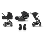 Cybex Trio Balios S Lux BLK Moon Black con Cloud T Plus I-Size