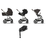 Cybex 4 in 1 Balios S Lux TPE Chocolate Brown con Cloud G i-Size e Isofix