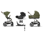 Cybex 4 in 1 Balios Moss Green con Cloud T i-Size e Isofix
