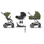 Cybex 4 in 1 Balios Moss Green con Cloud T i-Size Plus e Isofix