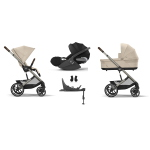 Cybex 4 in 1 Balios Almond Beige con Cloud T i-Size e Isofix