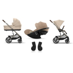 Cybex Trio Balios S lux Almond Beige con Cloud G i-Size Plus