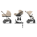 Cybex 4 in 1 Balios Almond Beige con Cloud T i-Size Plus e Isofix