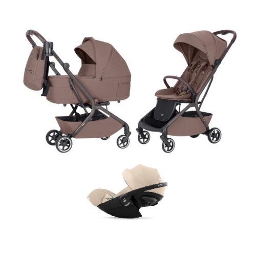 Carrello Baby Trio Magia Glace Pink con Cybex Cloud G3 Plus I-Size