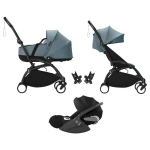 Stokke Trio Yoyo 3 Black-Aqua con Cybex Cloud T I-Size