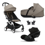 Stokke Trio Yoyo 3 White-Taupe con Cybex Cloud G I-Size