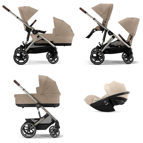 Cybex Trio Fratellare Gazelle S Tpe Almond Beige con Coud G3 Plus