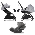 Stokke Trio Yoyo 3 Black-Stone con Cybex Cloud T I-Size