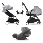 Stokke Trio Yoyo 3 White-Stone con Cybex Cloud T I-Size