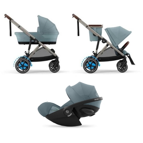 Cybex Trio e-Gazelle S TPE Stormy Blue con Cloud G3 Plus i-Size