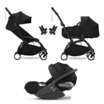 Stokke Trio Yoyo 3 Black-Black con Cybex Cloud T I-Size Black