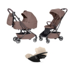 Carrello Baby Trio Magia Glace Pink con Cybex Cloud G Plus I-Size