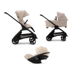 Bugaboo Trio Dragonfly Black-Desert Taupe con Cloud G3 I-Size Plus