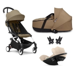 Stokke Trio Yoyo 3 White-Toffee con Cybex Cloud G3 Plus I-Size