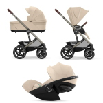 Cybex Trio Talos S Lux Tpe Almond Beige con Cloud G3 I-Size Plus