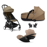 Stokke Trio Yoyo 3 Black-Toffee con Cybex Cloud G Plus I-Size