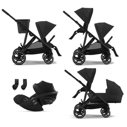 Cybex Trio Fratellare Gazelle S BLK Moon Black con Cloud G i-Size