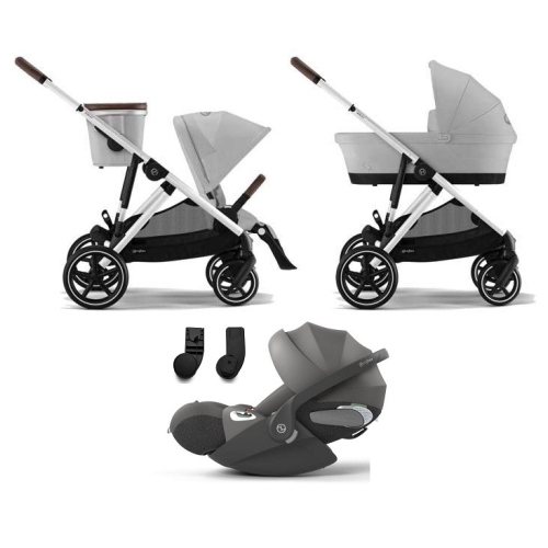 Cybex Trio Gazelle S SLV Stone Grey con Cloud T i-Size