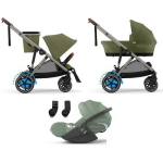 Cybex Trio e-Gazelle S TPE Moss Green con Cloud T i-Size Plus