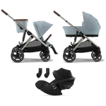 Cybex Trio Gazelle S TPE Stormy Blue con Cloud G i-Size