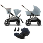 Cybex Trio Gazelle S TPE Stormy Blue con Cloud G i-Size Plus