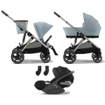 Cybex Trio Gazelle S TPE Stormy Blue con Cloud T i-Size