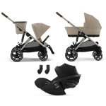 Cybex Trio Gazelle S Tpe Almond Beige con Cloud G i-Size