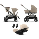 Cybex Trio Gazelle S Tpe Almond Beige con Cloud G3 i-Size Plus