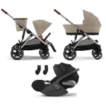 Cybex Trio Gazelle S Tpe Almond Beige con Cloud T I-Size