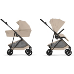 Cybex Duo Melio Carbon Almond Beige