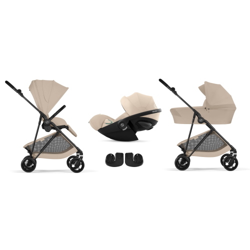 Cybex Trio Melio Carbon Almond Beige con Cloud G3 Plus I-Size