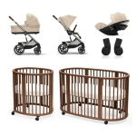 Kit Nascita Neonato Trio Balios Almond Biege e Sleepi V3 Warm Brown