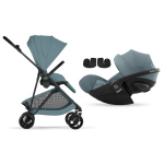 Cybex 2in1 Melio Carbon Stormy Blue con Cloud G3 Plus I-Size
