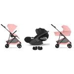 Cybex Trio Melio Carbon Candy Pink con Cloud T I-Size